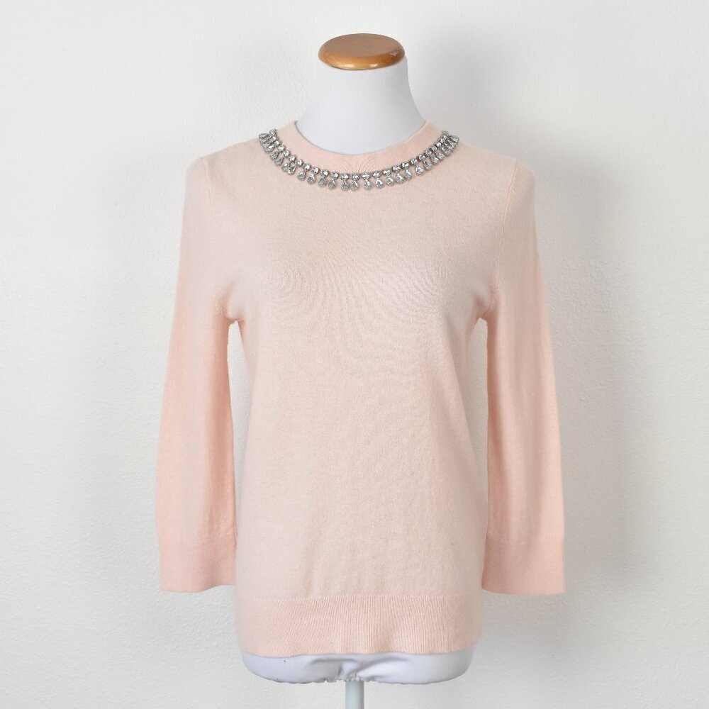 Kate Spade Embellished Necklace Sweater - M